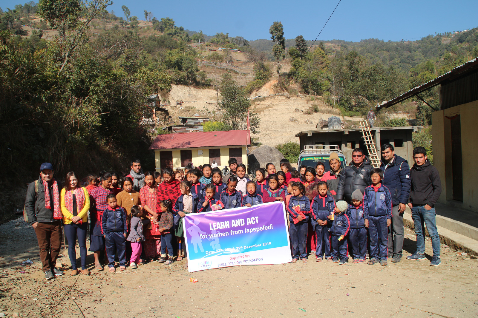 Community members in Nepal